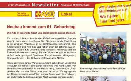 Newsletter Ausgabe 40 (09.11.2016) – Vorschau Newsletter Ausgabe 40 (09.11.2016) – Vorschau