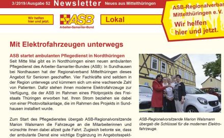 Newsletter Ausgabe 52 (12.08.2019) – Vorschau Newsletter Ausgabe 52 (12.08.2019) – Vorschau
